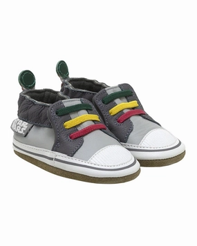 Robeez Star Wars Boba Fett Leather Soft Sole Affordable Casual Footwear for Girls