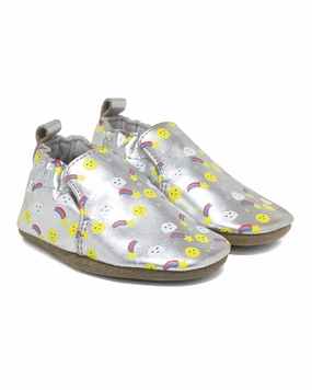 Robeez Sun Rain Cloud Suede Soft Sole Affordable Casual Footwear for Girls