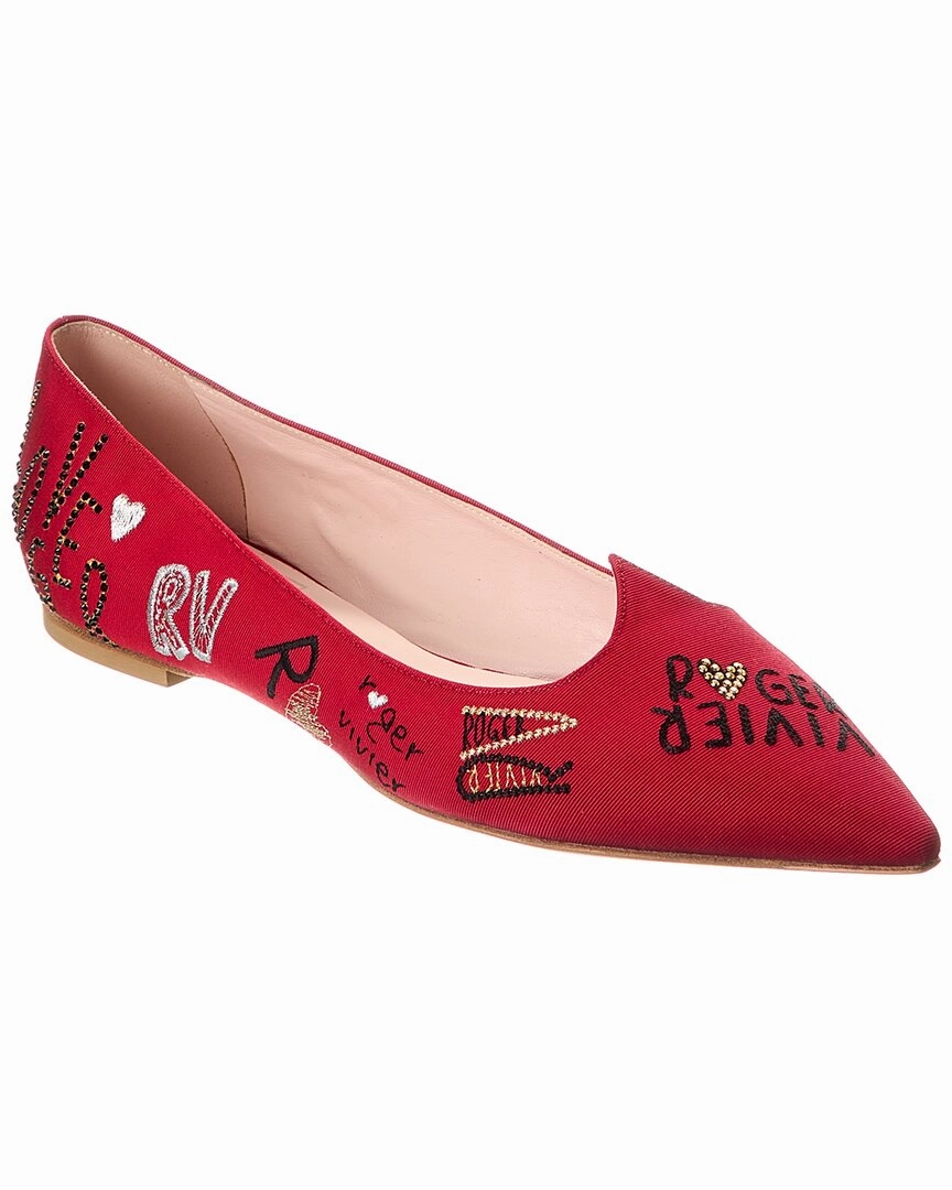 Roger Vivier I Love Grosgrain Flat Womens Flat Shoes clearance