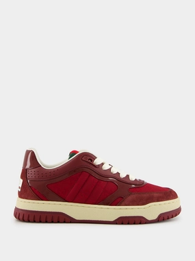 Rosso Ancora Red Re-Web Suede Low-Top Sneakers Womens Sneakers at outlet price