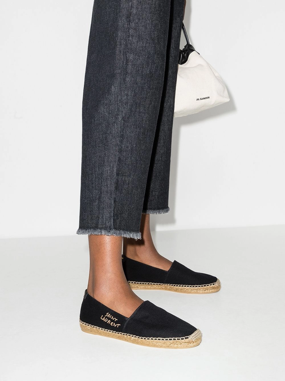 Saint Laurent Women's Logo-Embroide Espadrilles
