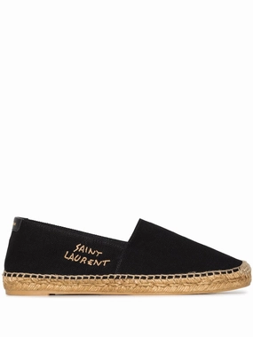 Saint Laurent Women's Logo-Embroide Espadrilles Cheap Ballerina Flats Womens