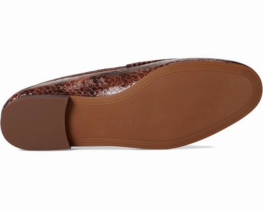 Sam Edelman Loraine Women's 6 Stable Brown Snake Print Slip-On Loafers KHD2522