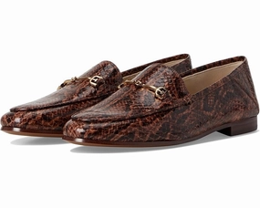 Sam Edelman Loraine Women's 6 Stable Brown Snake Print Slip-On Loafers KHD2522 Comfy Women Flats under $50