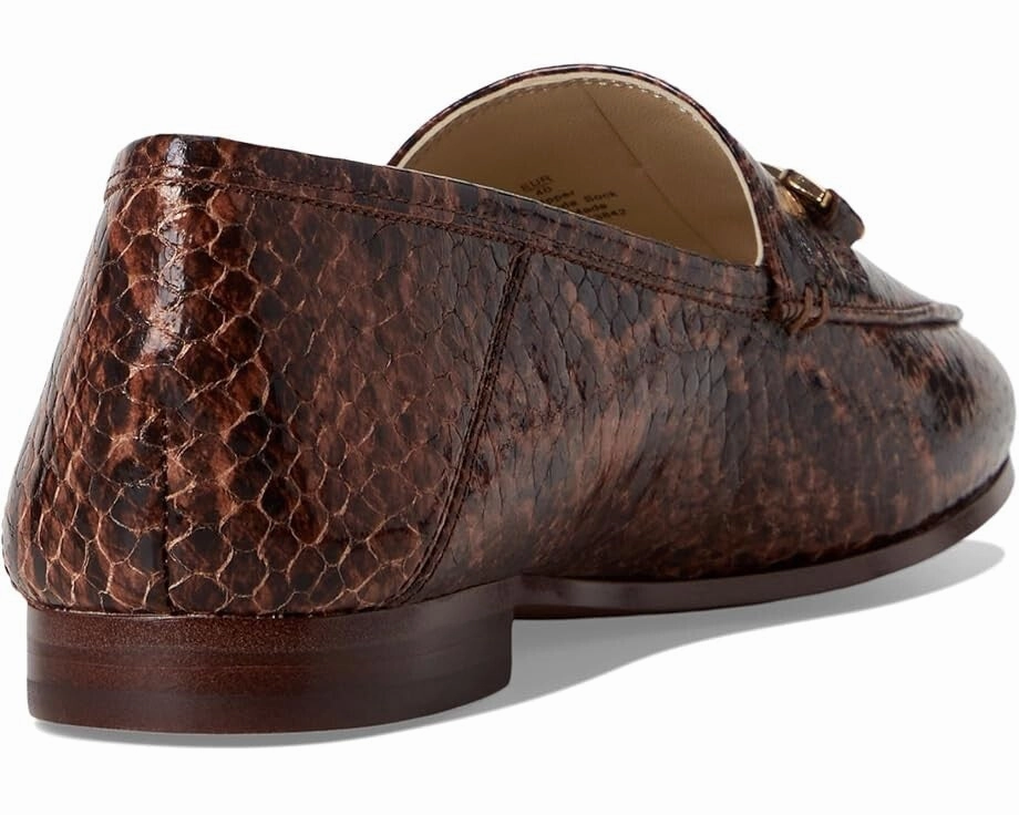 Sam Edelman Loraine Women's 6 Stable Brown Snake Print Slip-On Loafers KHD2522