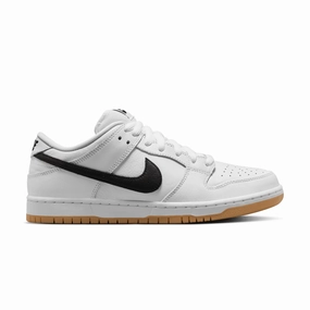 SB Dunk Low Pro 'White Black Gum' Mens Shoes clearance