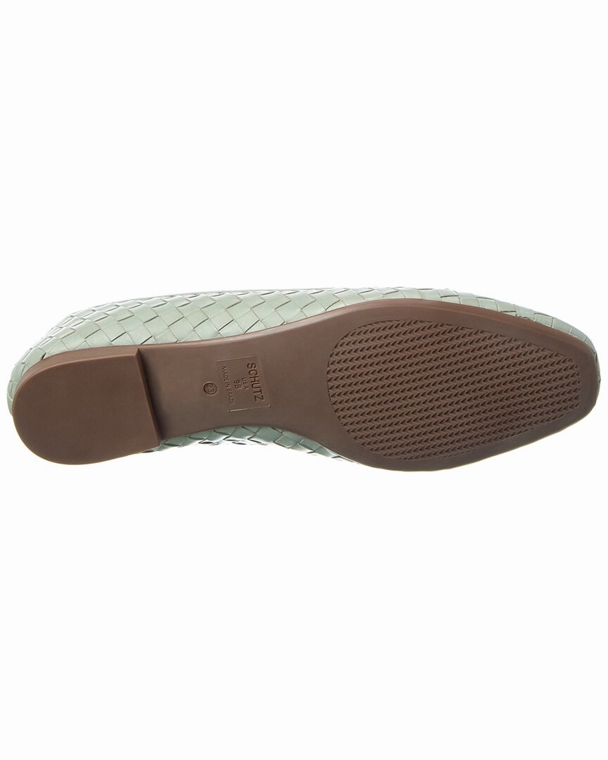 SCHUTZ Arissa Woven Leather Flat