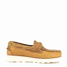Sebago x Engineered Garments Rossisland Mix Eva Brown Tan Mens Shoes outlet price