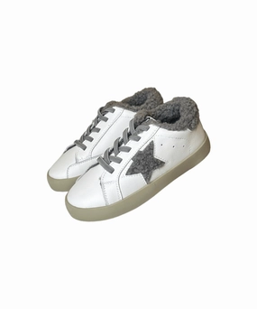 Sherpa Grey  Star Sneakers Girls Casual Shoes promo price