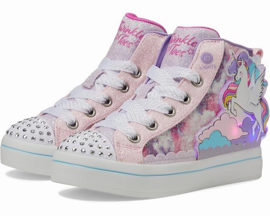 Skechers Twi-Lites 2.0 314399L Girls US 13.5 Pink Multi Glitter Sneakers FZP616 Online sale for Girls Shoes