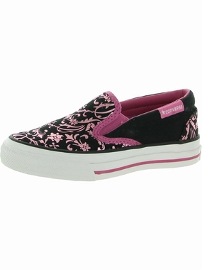 Skidgrip EV Glitz Girls Canvas Metallic Casual and Fashion Sneakers Affordable Casual Footwear for Girls