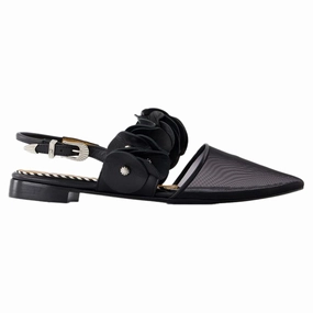 Slingbacks Aj1398 - Toga Pulla - Leather - Black Womens Flats special deals