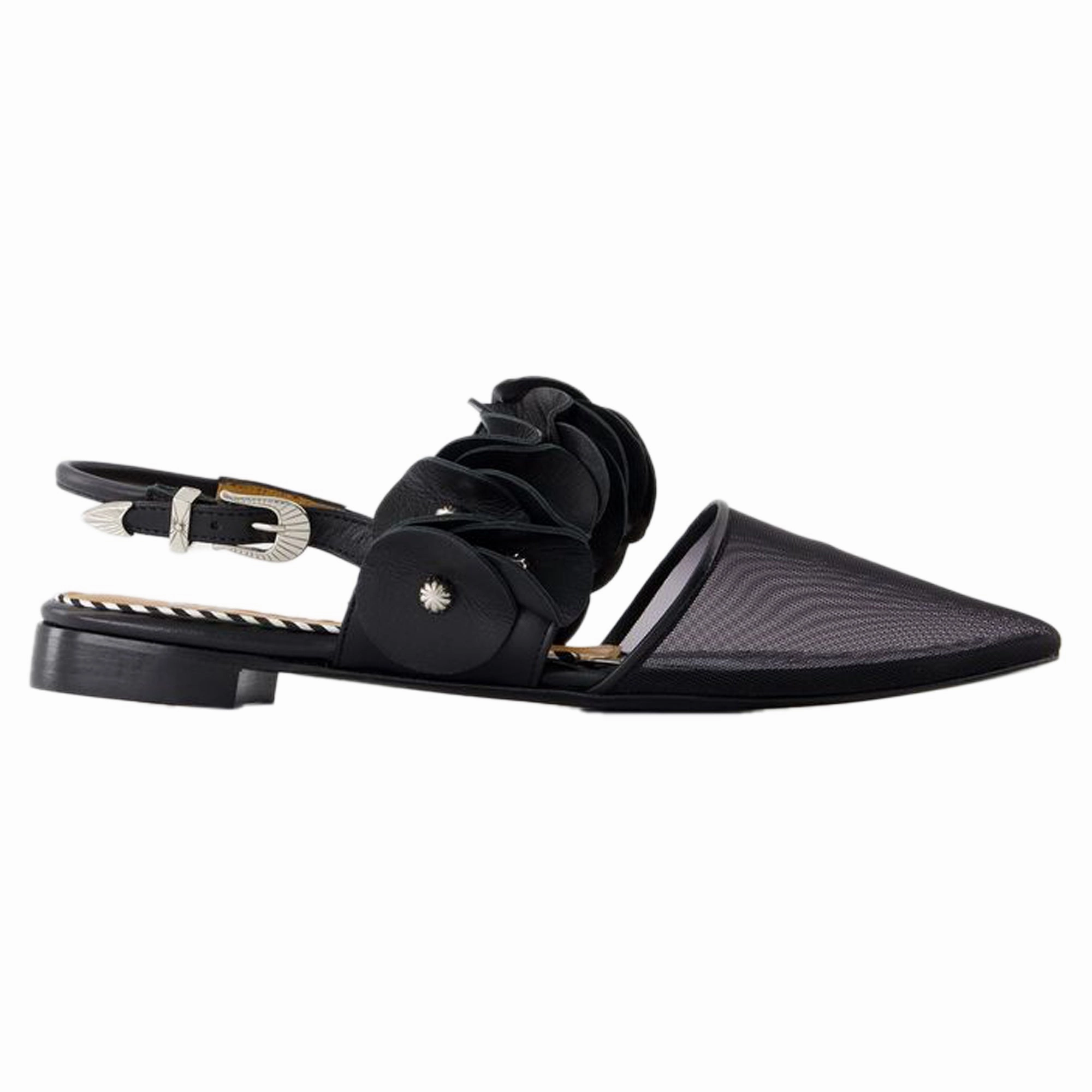 Slingbacks Aj1398 - Toga Pulla - Leather - Black Womens Flats special deals