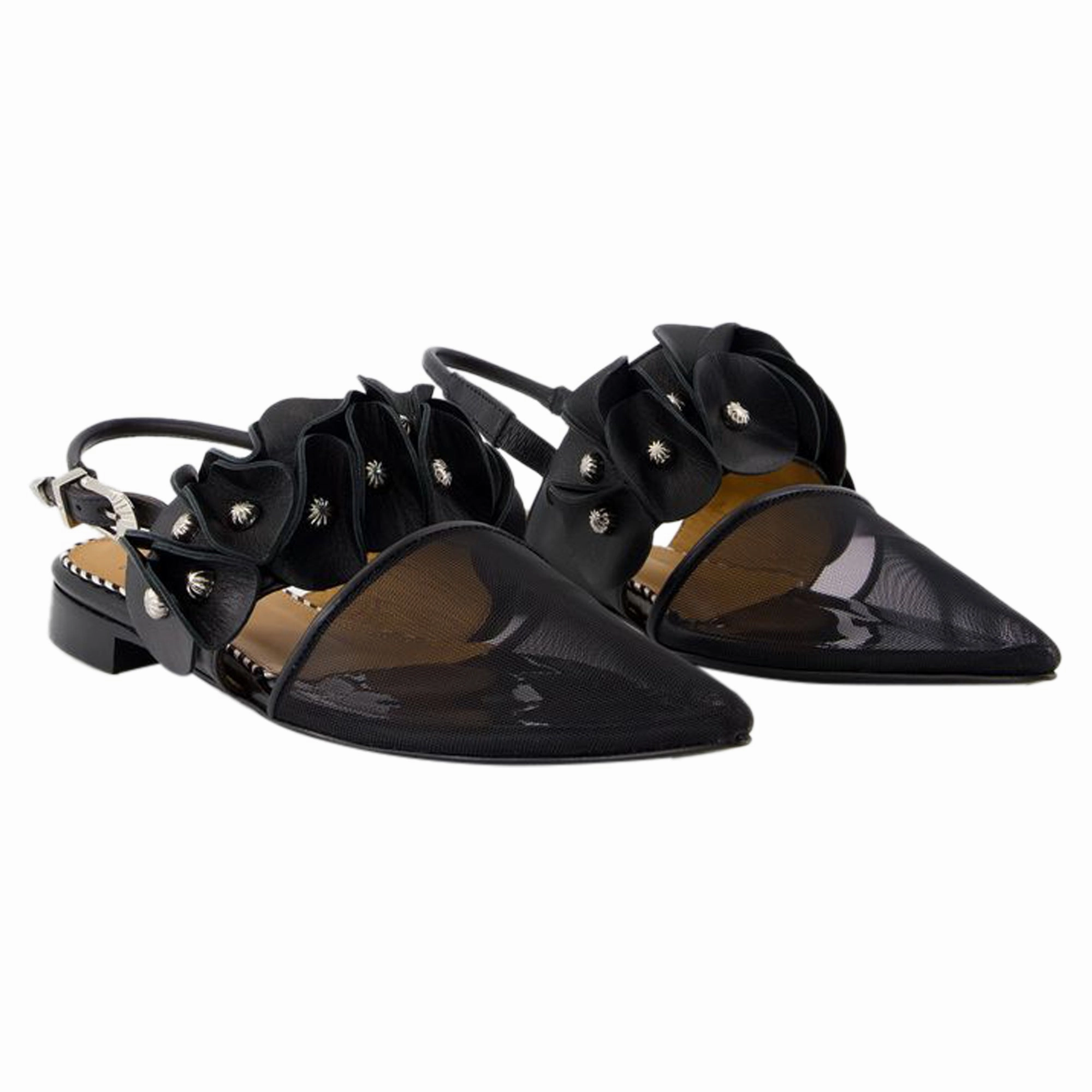 Slingbacks Aj1398 - Toga Pulla - Leather - Black