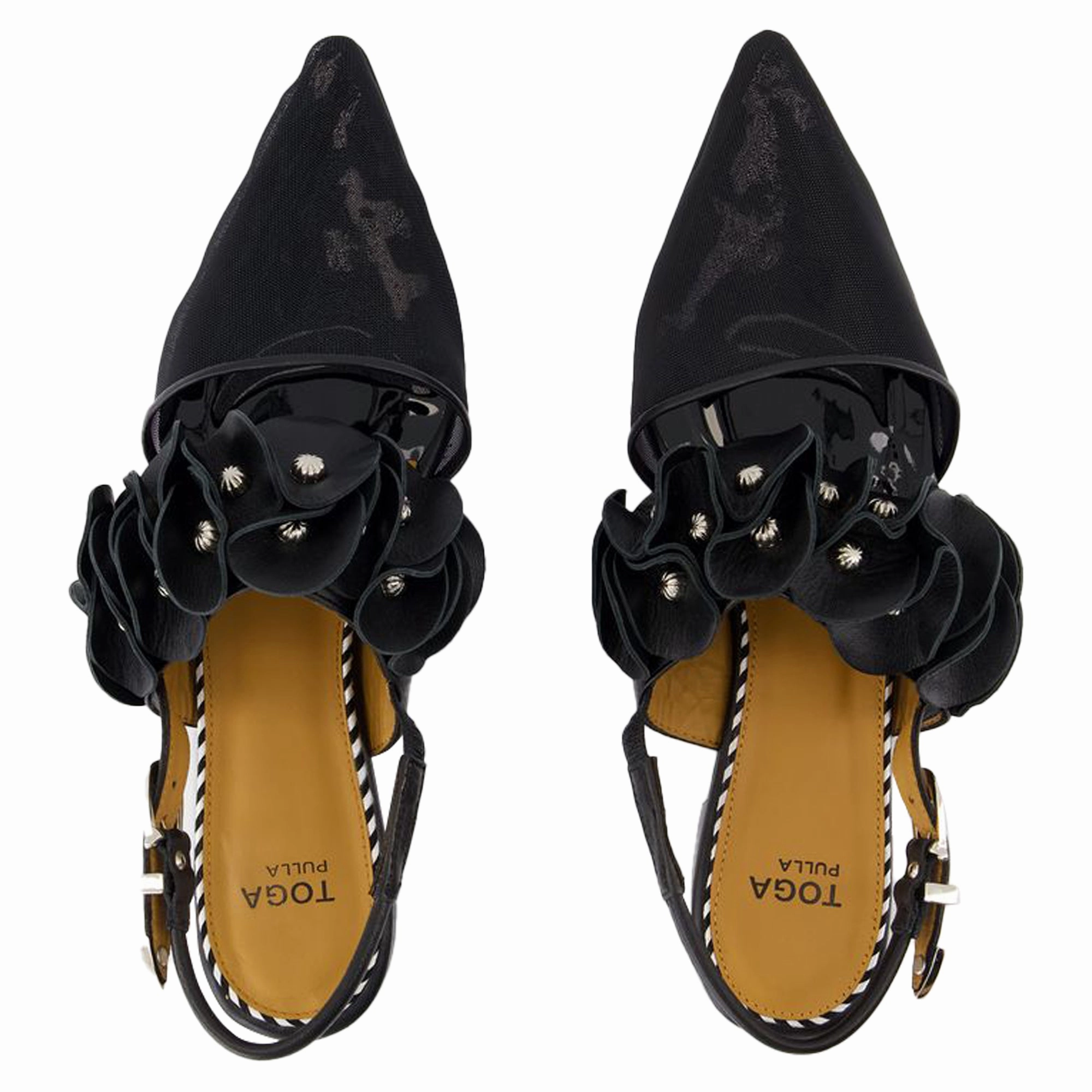 Slingbacks Aj1398 - Toga Pulla - Leather - Black