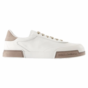 Sneakers - Dolce&Gabbana - Leather - White Womens Fashion Flats cheap