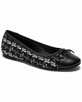 Soho Collective Fiona Tweed Ballerina Flat Womens Flat Shoes clearance