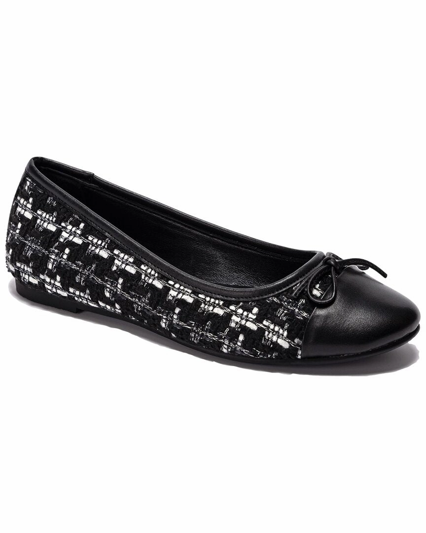 Soho Collective Fiona Tweed Ballerina Flat Womens Flat Shoes clearance