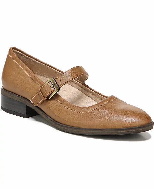 Soul Naturalizer Ramona I2184S1 Flat Women 7.5 Tan Faux Leather Mary Jane FZP409 Comfy Women Flats under $50