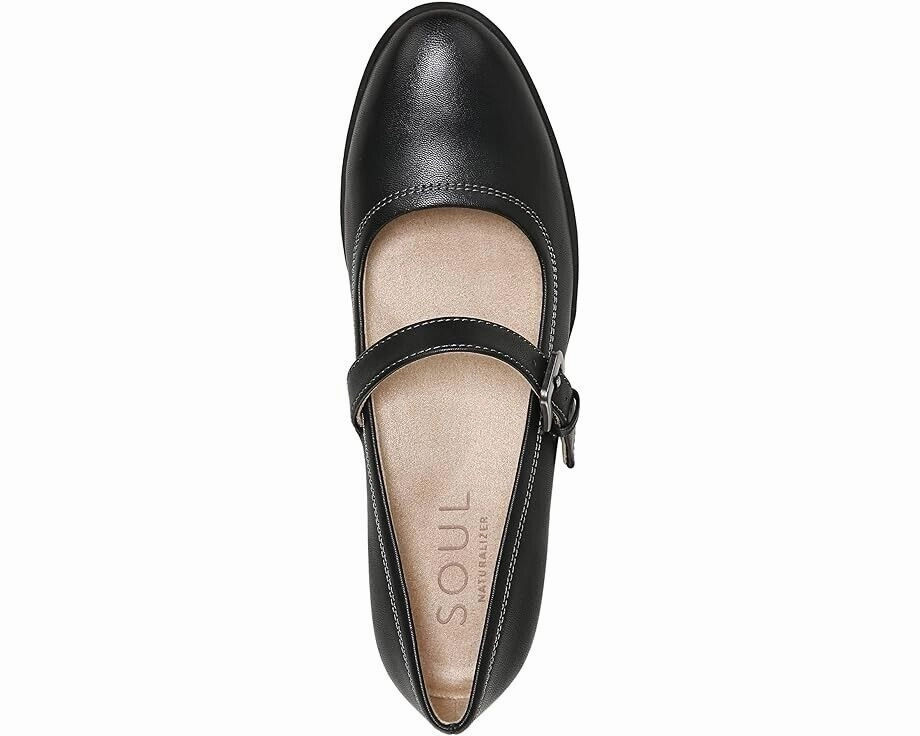 Soul Naturalizer Ramona Mary Jane Womens 7 Black Round Toe Pump Shoes ZPO1582 (Black,7)