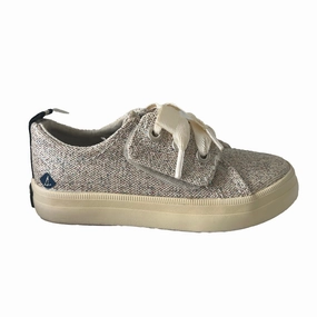 Sperry Girls Ivory Sparkle Sneakers Boys Casual Shoes clearance