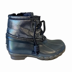 Sperry Girls Silver Boots Boys Casual Shoes clearance