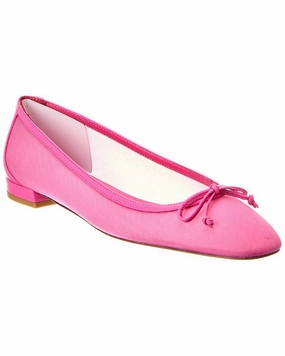 Stuart Weitzman Arabella Mesh & Leather Ballet Flat Womens Flat Shoes clearance