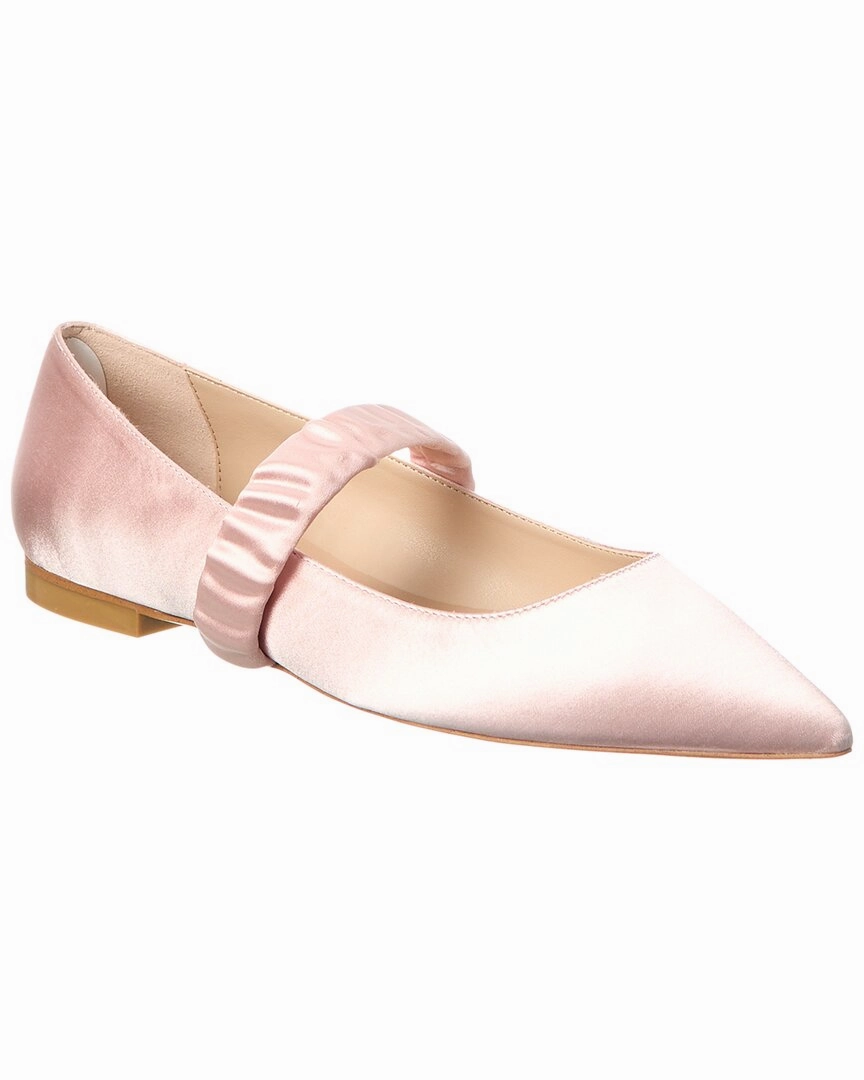 Stuart Weitzman Maxine Satin Ballet Flat Womens Flats special deals