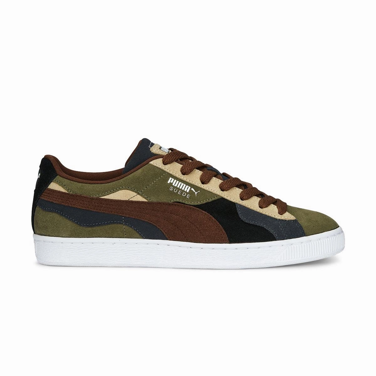 Suede 'Camowave Olive' Fashion Shoes for Women