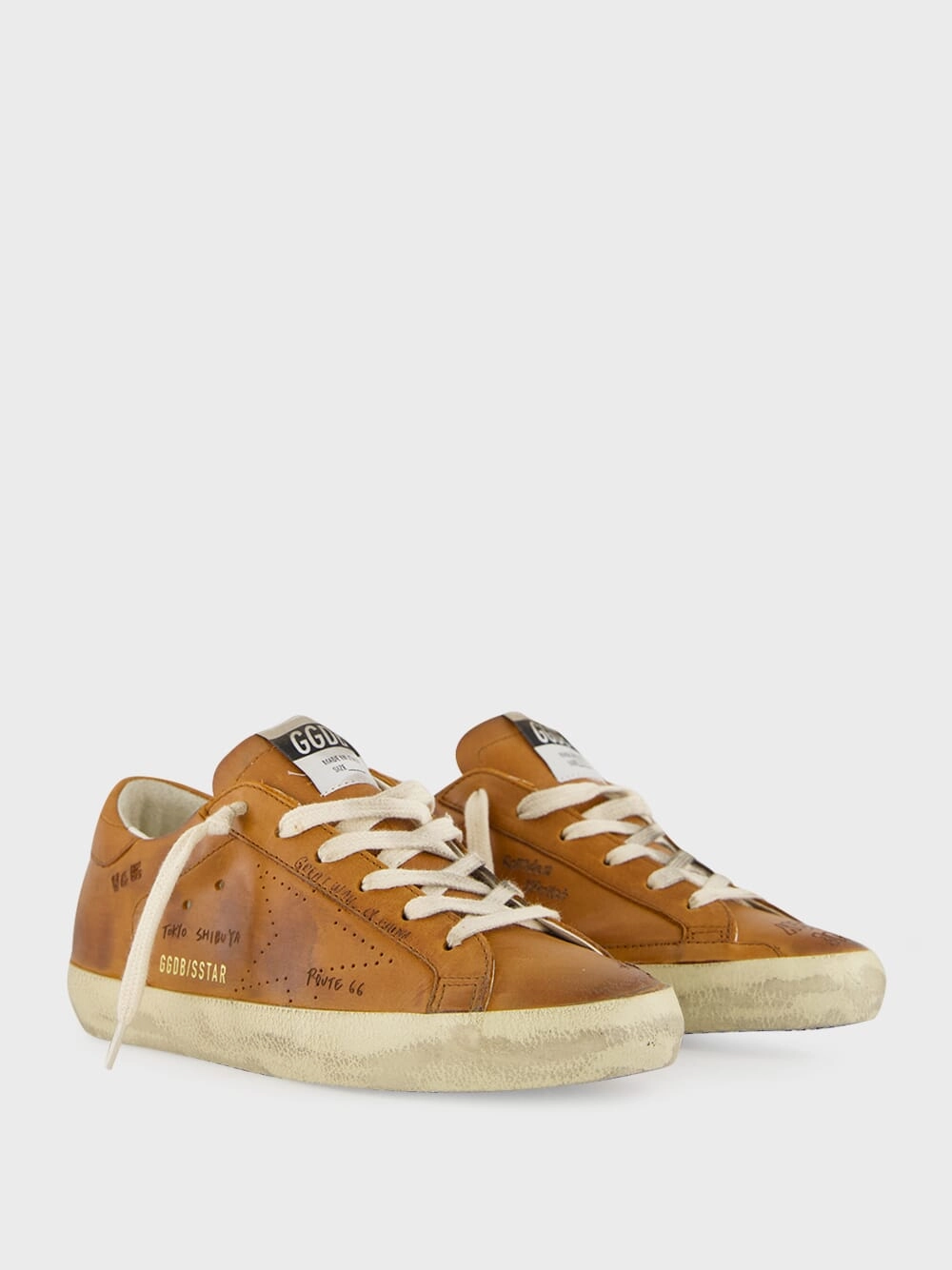 Super-Star Journey Print Sneakers in Cuoio