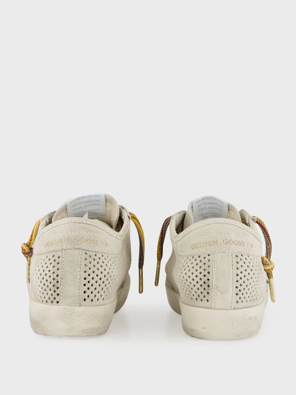 Super-Star Perforated Suede Sneakers in Grey