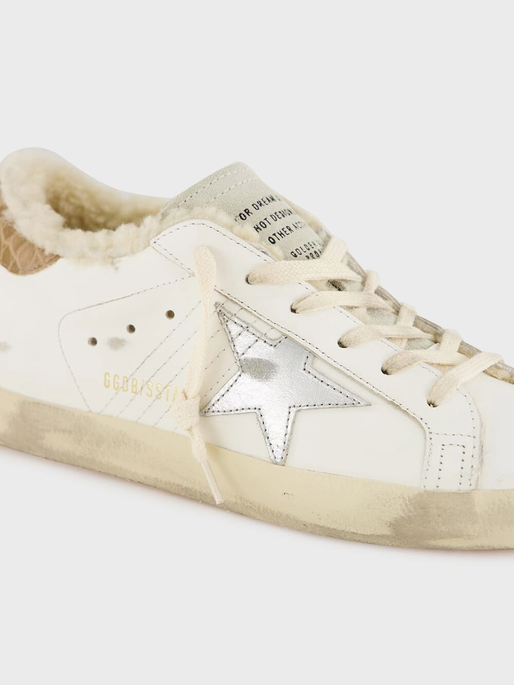 Super-Star Sneakers with Cocco Heel & Shearling
