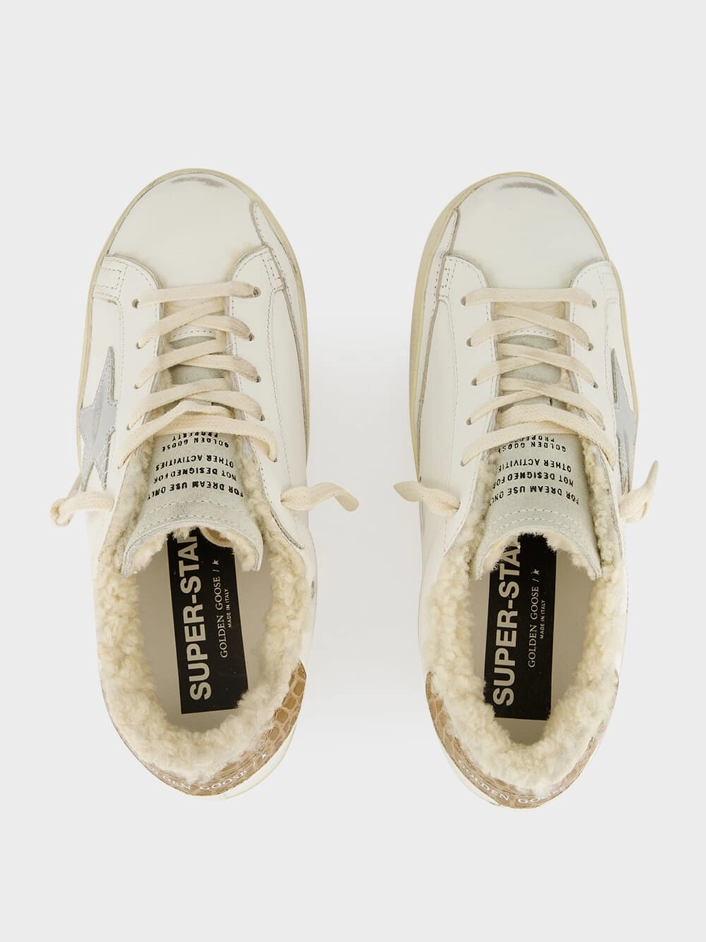 Super-Star Sneakers with Cocco Heel & Shearling