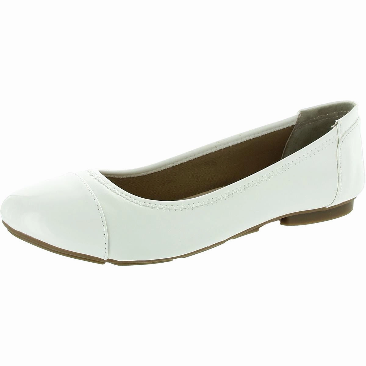 Tavii 2 Womens Faux Leather Slip on Ballet Flats