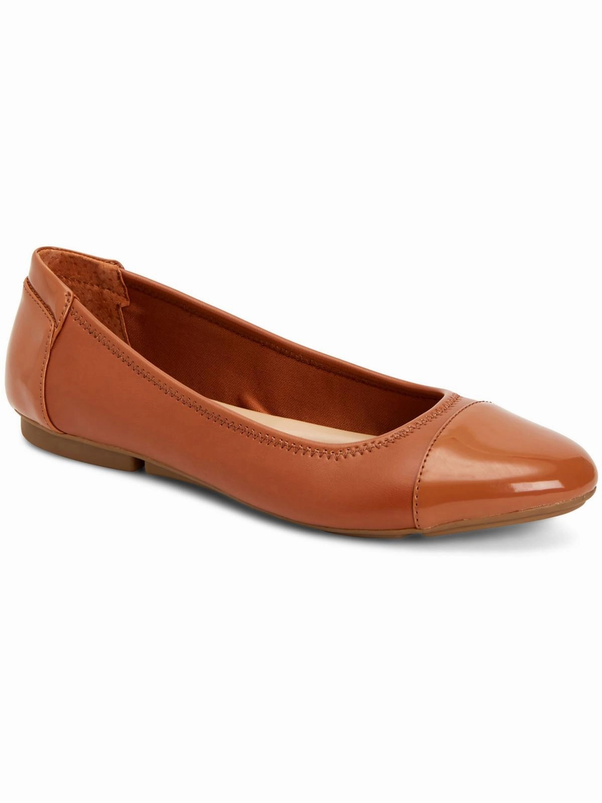 Tavii 2 Womens Faux Leather Slip on Ballet Flats