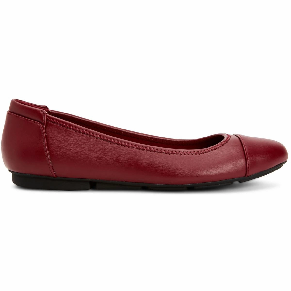 Tavii 2 Womens Faux Leather Slip on Ballet Flats