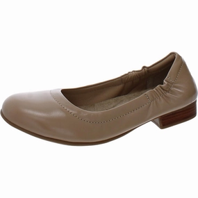 Tess Womens Padded Insole Leather Ballet Flats Womens Flats special deals