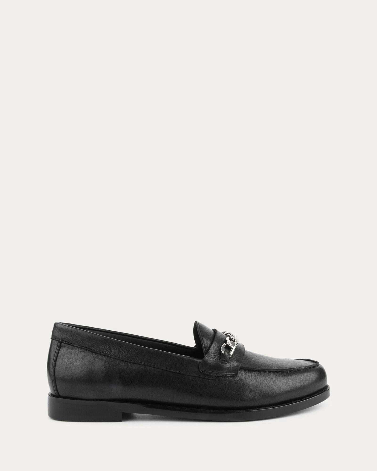THEA LOAFERS BLACK LEATHER Affordable Womens Flats online