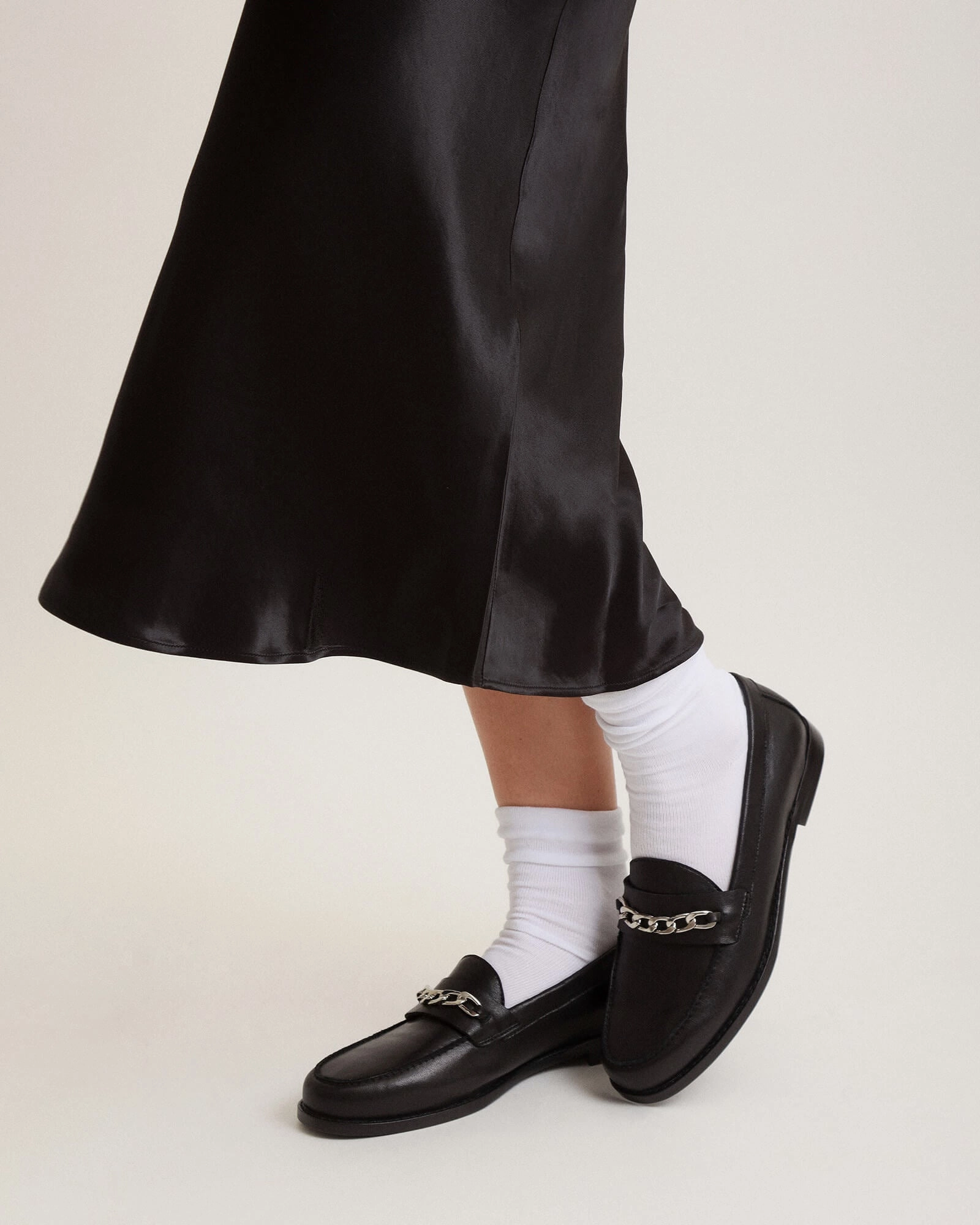 THEA LOAFERS BLACK LEATHER