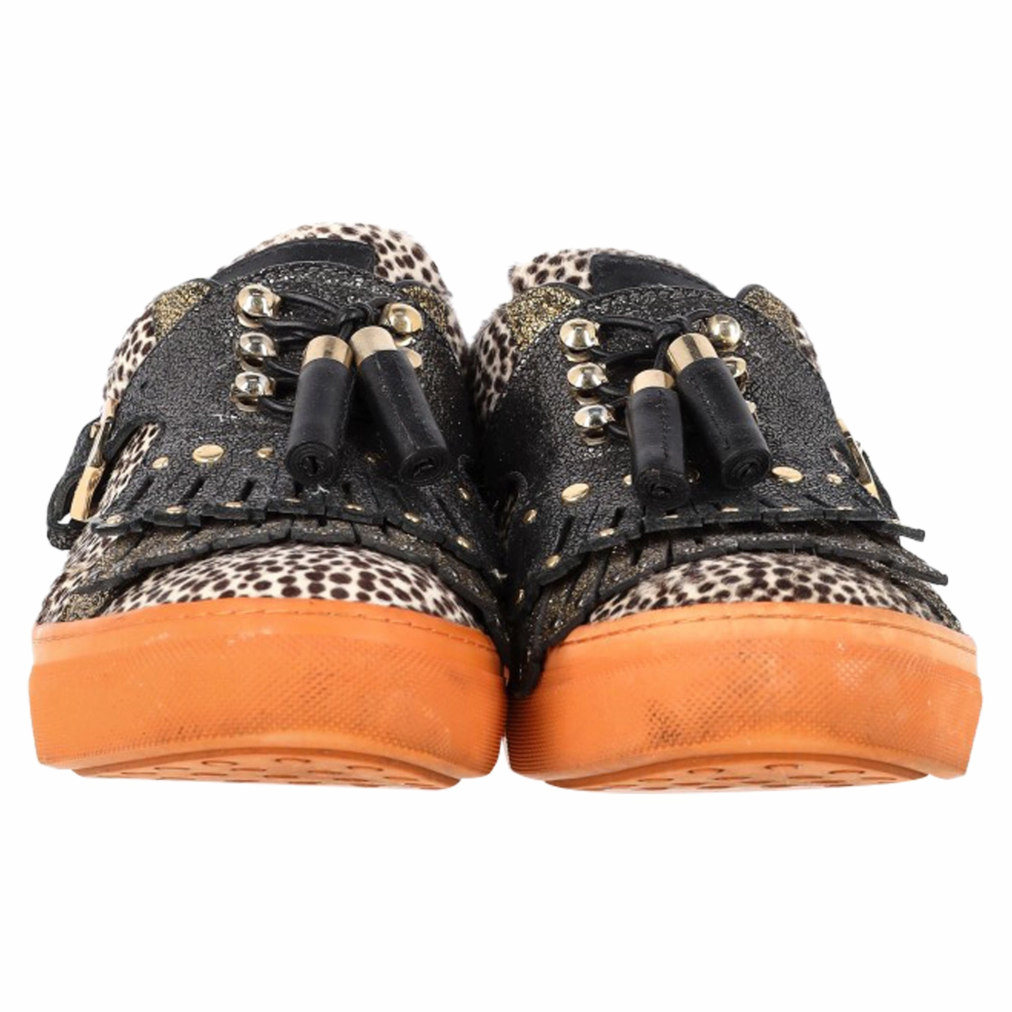 Tod's Fringed Sneakers in Multicolor Leather