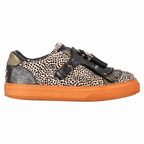 Tod's Fringed Sneakers in Multicolor Leather Womens Flats special deals