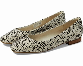 TOMS Briella 10020817 Ballet Flat Women 7 Beige Cheetah Print Square Toe KHD1485 Comfy Women Flats under $50