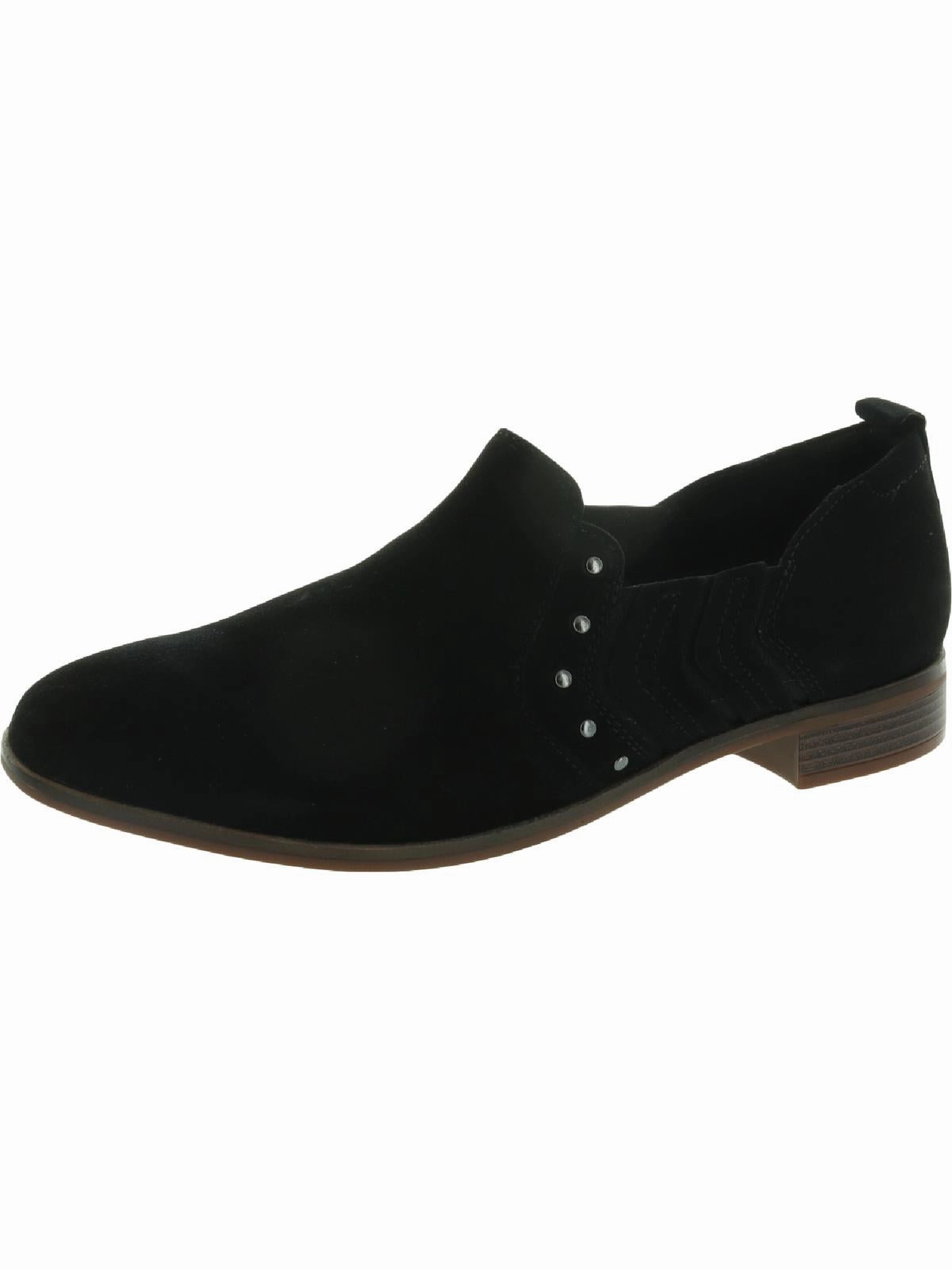 Trish Bell Womens Suede Slip On Round-Toe Shoes