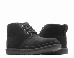 UGG Australia Neumel II Black Kids Chukka Boots 1017320K-BLK Boys Casual Shoes clearance