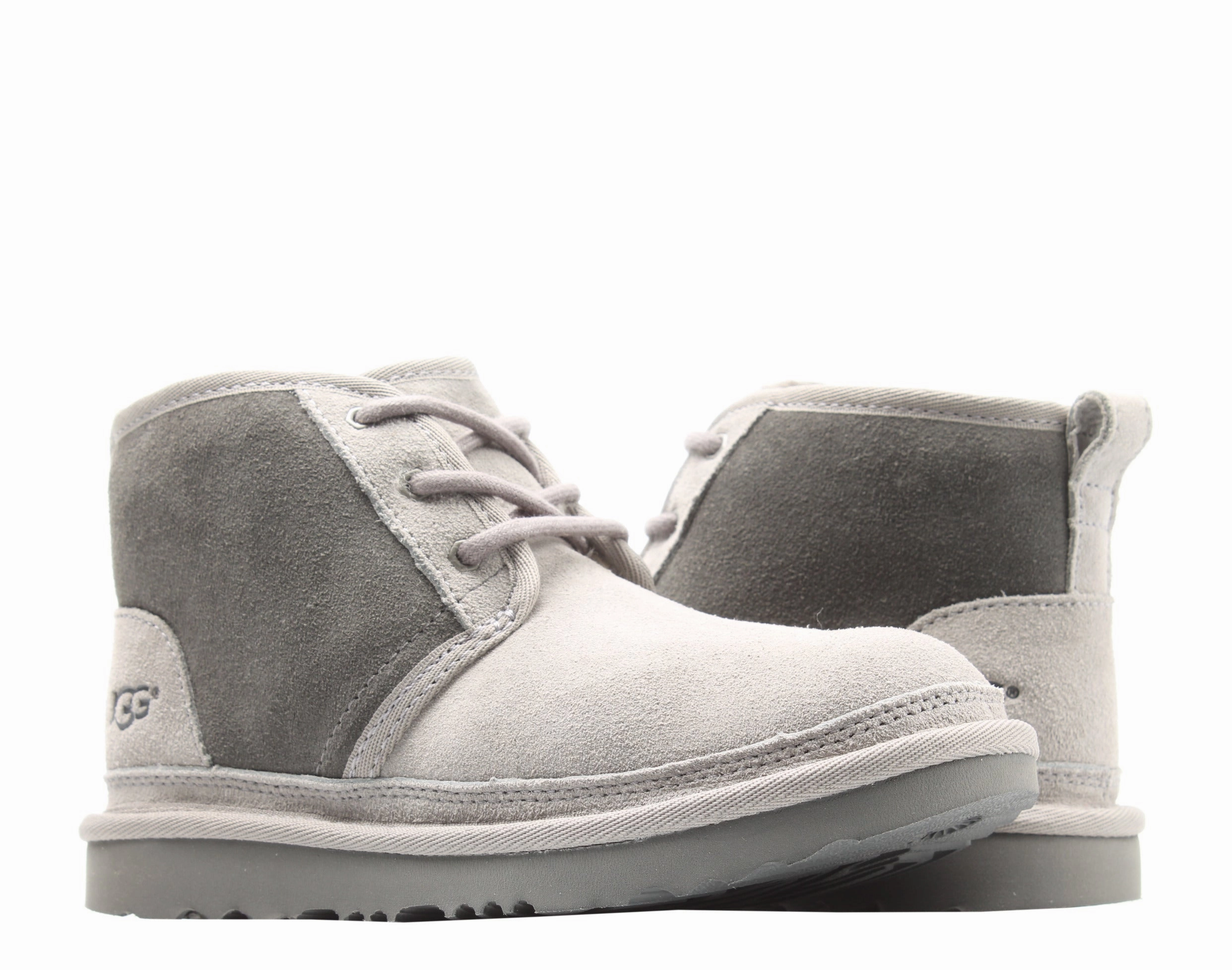 UGG Australia Neumel II Charcoal Grey Kids Chukka Boots 1017320K-CHRC Boys Casual Shoes clearance