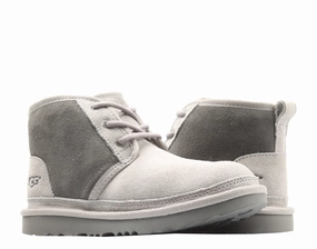 UGG Australia Neumel II Charcoal Grey Kids Chukka Boots 1017320K-CHRC Boys Casual Shoes clearance