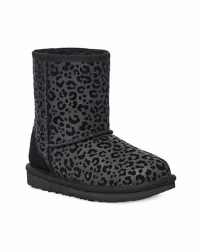 UGG Classic II Glitter Leopard Suede Toddler Boot Discount Girls Shoes with deals