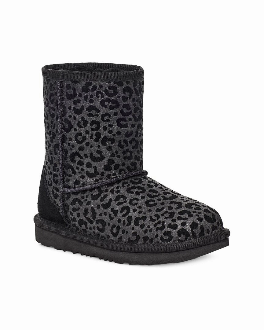 UGG Classic II Glitter Leopard Suede Toddler Boot Discount Girls Shoes with deals
