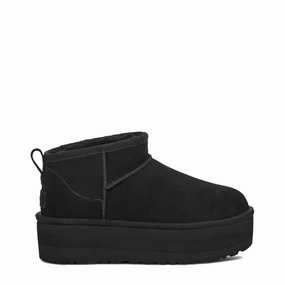 UGG Womens Classic Ultra Mini Platform Boot Black Womens Shoes top picks sale