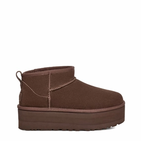UGG Womens Classic Ultra Mini Platform Boot Burnt Cedar Womens Shoes top picks sale